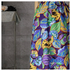 着物リメイク　浴衣の夏ワンピースとスカート組み合わせ   フリーサイズ 　大きめ　 5枚目の画像