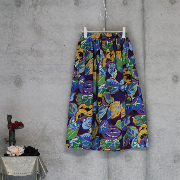 着物リメイク　浴衣スカート/フリーサイズ   KENZO 1枚目の画像