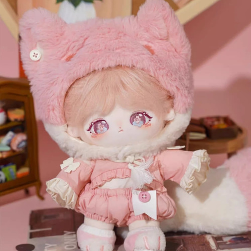 20cmぬいぐるみ 着せ替えぬいぐるみ さくら 桜色髪桜目 アイドル