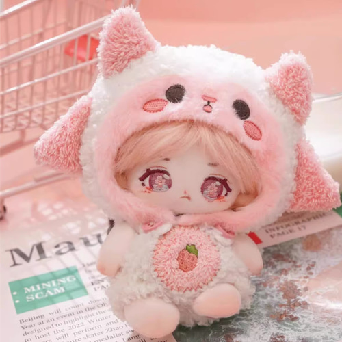 10cmぬいぐるみ 着せ替えぬいぐるみ さくら 桜色髪桜目 アイドル