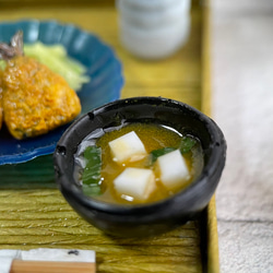 ミニチュアフード アジフライ定食 煮物 花見 和食 ドールハウス小物 7枚目の画像