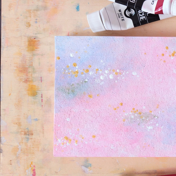 サイズ違い「桜の季節に」コルクボードの原画＊アートパネル 4枚目の画像