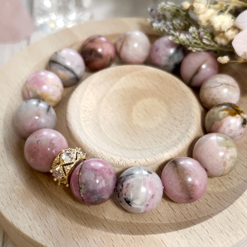 ロードナイト 天然石ブレスレット デザブレ ブレスレット le'a le'a