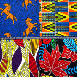 ハギレセット＊12枚組  生地  アフリカ布 アフリカン 小物作り ハンドメイド 手作り 手芸用品 布 カットクロス 3枚目の画像