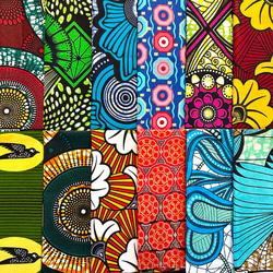 ハギレセット＊12枚組  生地  アフリカ布 アフリカン 小物作り ハンドメイド 手作り 手芸用品 布 カットクロス 5枚目の画像