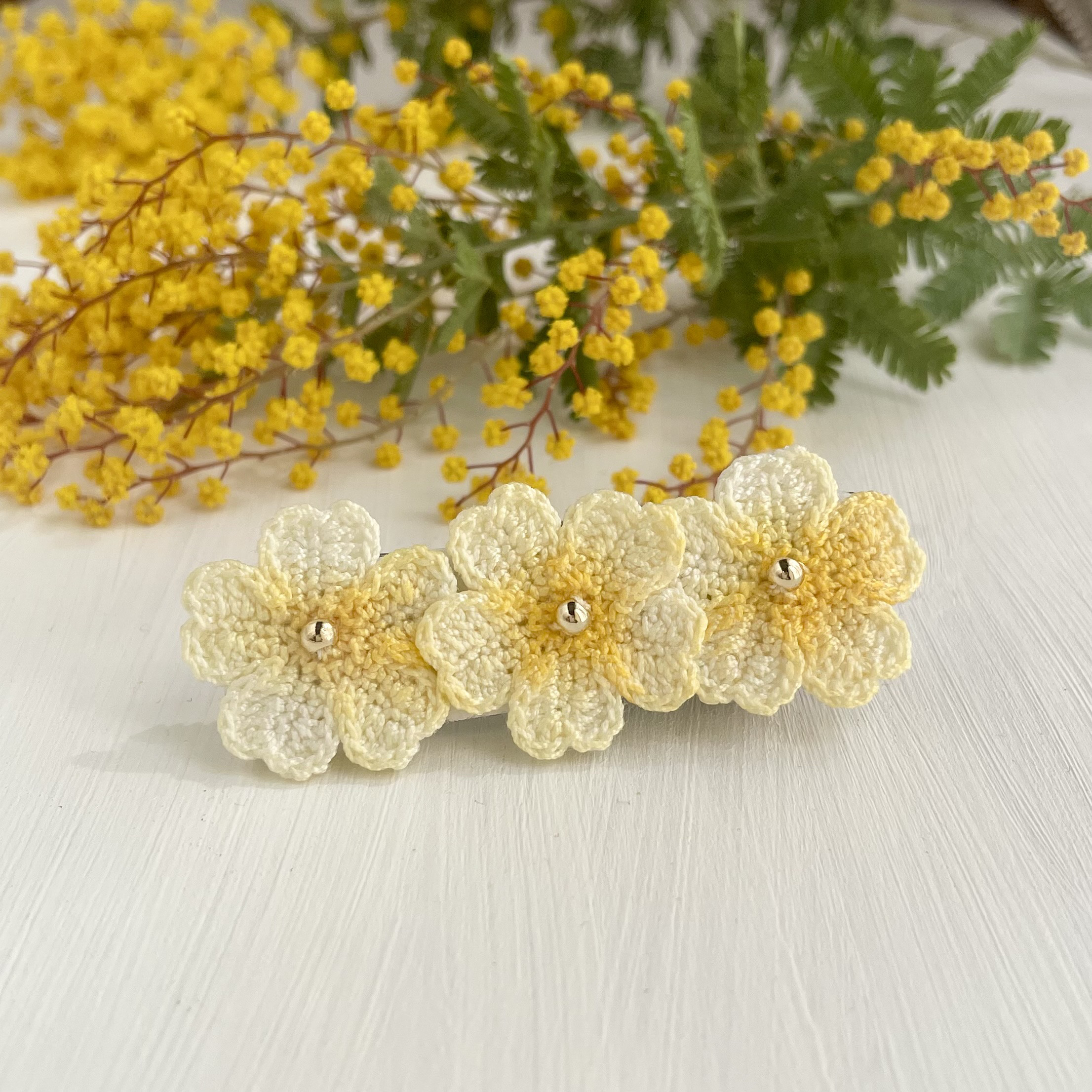 金色の花模様ヘアピン R*︎様
