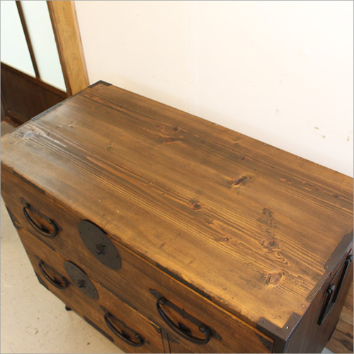 ローチェスト アンティーク おしゃれ 着物 収納 和モダン 昭和レトロ