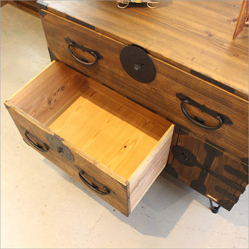 ローチェスト アンティーク おしゃれ 着物 収納 和モダン 昭和レトロ