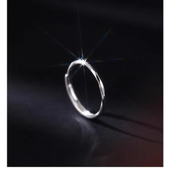 ファッションシンプルシルバー　指輪　 4枚目の画像