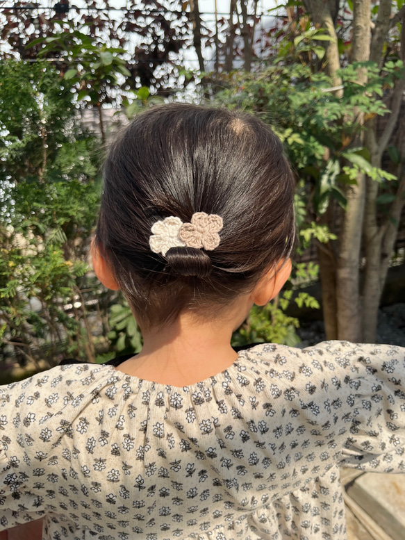 papillon  and   flower  hairclip 〈2set〉 6枚目の画像