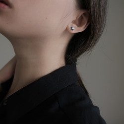 925純銀 赫基蒙水晶 黑閃靈鑽 鎖珠 轉珠 耳環 耳夾 免費送禮包裝 第10張的照片