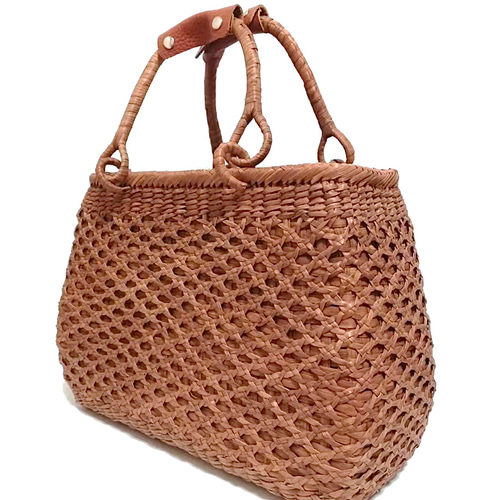 山葡萄バッグ高級極細台形龍網編み かごバッグ 山葡萄バッグ魅力 通販