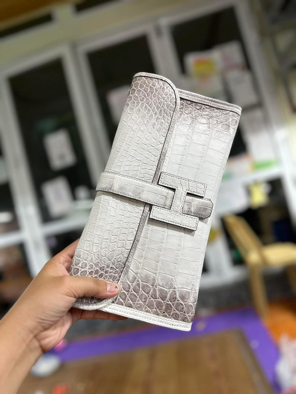 ヒマラヤクロコダイル財布新品かぶせ蓋