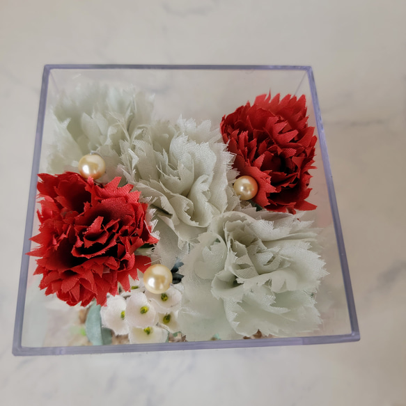 母の日のBOX  布花のカーネーション　　 9枚目の画像