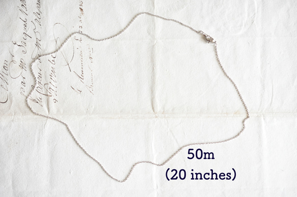 【天然石オニキス】トリプルブラック ハートオニキスのネックレス（シルバー） 13枚目の画像