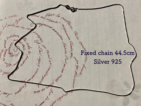 【天然石オニキス】トリプルブラック ハートオニキスのネックレス（シルバー） 14枚目の画像