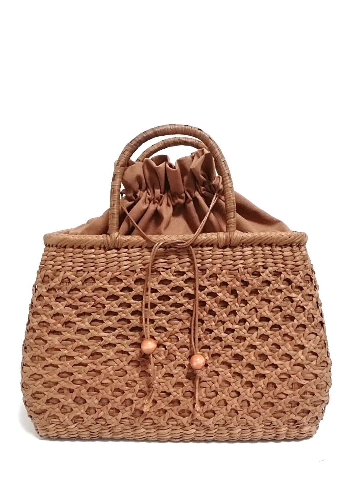 山葡萄バッグ（高級台形龍網編み） 山葡萄バッグ高級極細台形龍網編み かごバッグ 山葡萄バッグ魅力