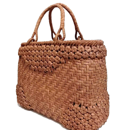 山葡萄バッグ(紫陽花) かごバッグ 山葡萄バッグ魅力 通販｜Creema  