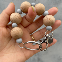 Wood beads keyring 5枚目の画像