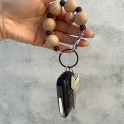 Wood beads keyring 8枚目の画像