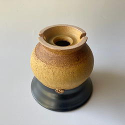 陶製植木鉢「黒と黄」part2 7枚目の画像