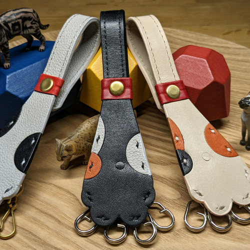 送料込み】ハンドメイド 猫の手キーストラップ キーリング Lemon 通販 