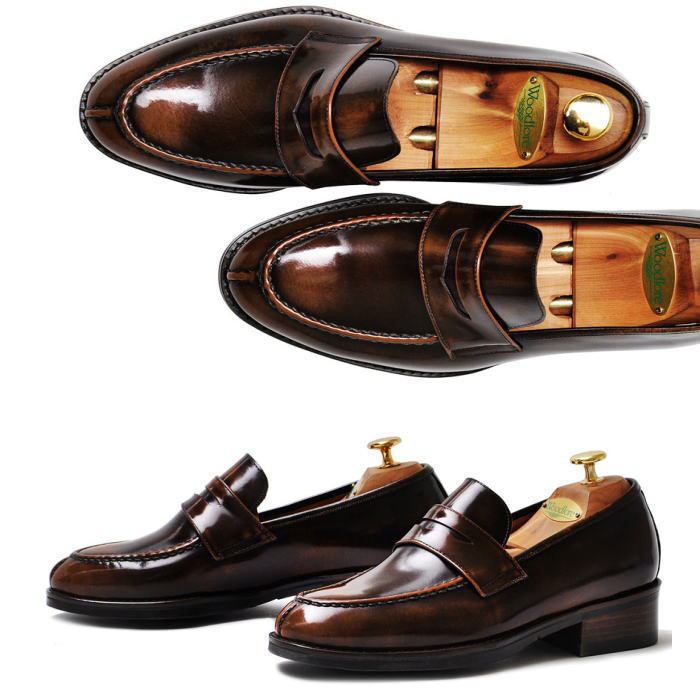 レザーローファー  本革ローファー メンズローファー 本革 オーダーシューズ 靴 lav