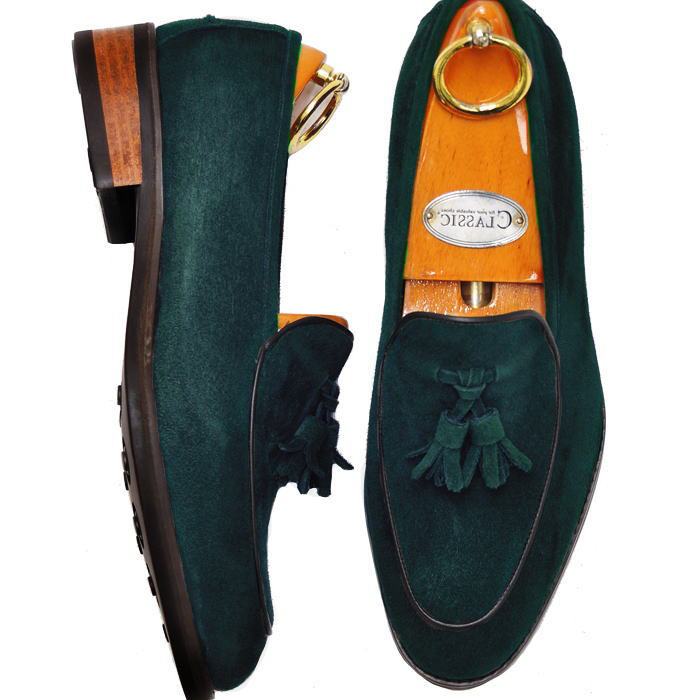 スエードレザーローファー  本革ローファー メンズローファー 本革 オーダーシューズ 靴 lav