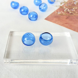 【4個】【16mm】風鈴パーツ　ガラスボール　ガラスドーム　ガラスチャーム　アクセサリーパーツ　ハンドメイド　DIY 5枚目の画像