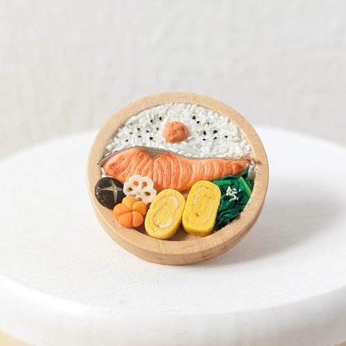 受注生産]しゃけ弁当 ミニチュア フェイクフード お弁当 個性 食品