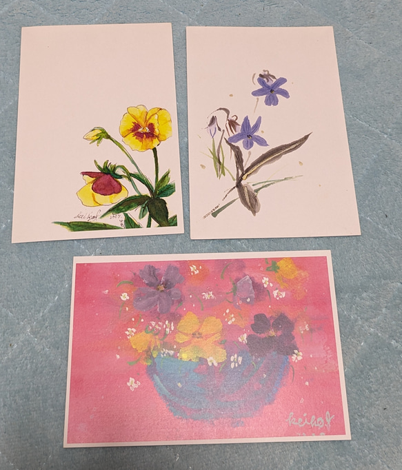 春の花絵葉書３枚セット 1枚目の画像