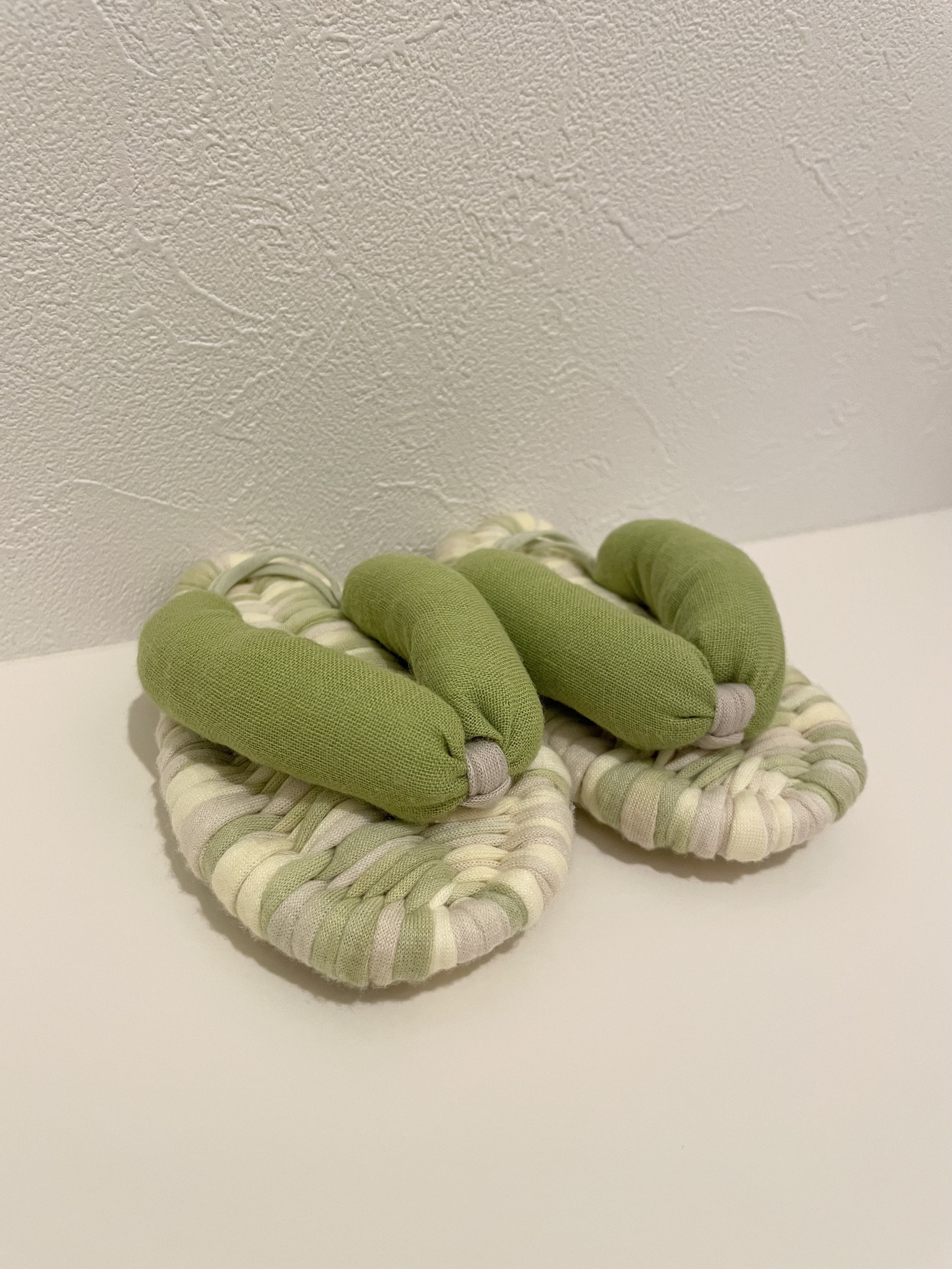 餅踏み草履（餅踏みわらじ）一歳お祝い　一歳記念　布草履　ベビーわらじ        Ω