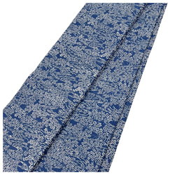美品　夏物　本藍　綿絽　全通柄　半幅帯　長さ360　幅16　中古品 5枚目の画像