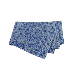 美品　夏物　本藍　綿絽　全通柄　半幅帯　長さ360　幅16　中古品 1枚目の画像