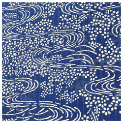 美品　夏物　本藍　綿絽　全通柄　半幅帯　長さ360　幅16　中古品 4枚目の画像