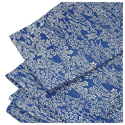 美品　夏物　本藍　綿絽　全通柄　半幅帯　長さ360　幅16　中古品 3枚目の画像