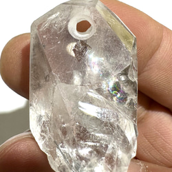 極品霊石 激レア国産高純度隻晶七彩虹ポイント ネックレス・ペンダント