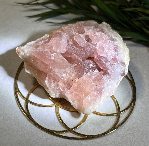 ピンクアメジスト✨ラフストーン原石クラスタージオード