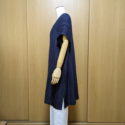 SOLD 着物リメイク チュニック 夏物単衣 FREE SIZE チュニック