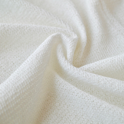 【洗える透かし編みUVカーディガン】清涼感たっぷりペーパーMIXヤーン素材　オフホワイト　りんご1個分の軽さ 紫外線対策 19枚目の画像