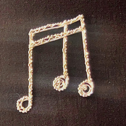 音符のブローチ《連桁》 7枚目の画像