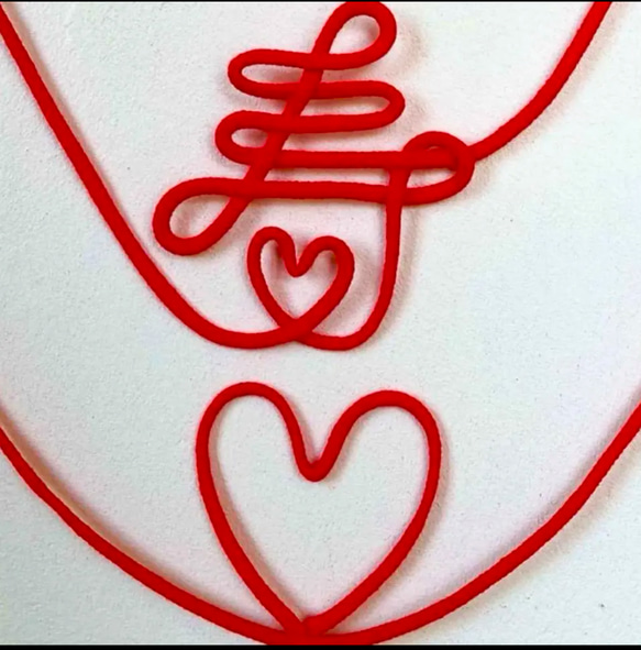 寿 ハート 赤い糸 運命の赤い糸 フォトウェディング フォトプロップス