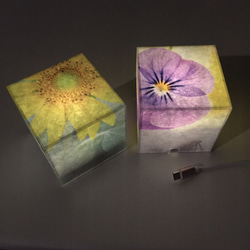 紫陽花のLEDキャンドル（充電式） 8枚目の画像