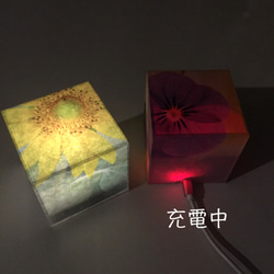 紫陽花のLEDキャンドル（充電式） 9枚目の画像