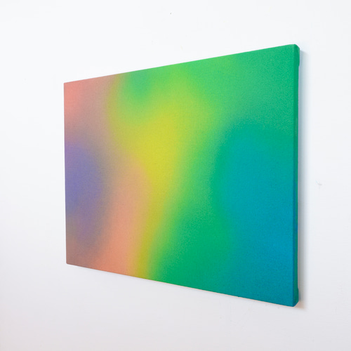 現代アート　淡い色合いのアクリル抽象画 原画 現代アート 抽象画 キャンバス アクリル画 真作 作品証明