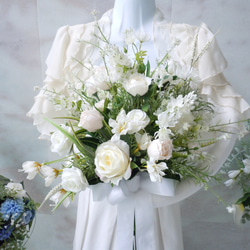 ◇ナチュラル ホワイト＆グリーン 90cm テーブル装花◇ウエディング