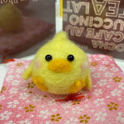 ✿羊毛フェルト✿ぶたさんとひよこさん✿春のお出掛け日和✿ 羊毛フェルトキット 『ころんともちもち わたしのことり 桜文鳥