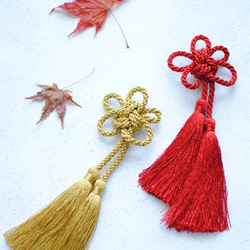 こども和装　優しい色合いデンファレの髪飾り　子供　ヘッドアクセ　七五三　袴　着物 11枚目の画像