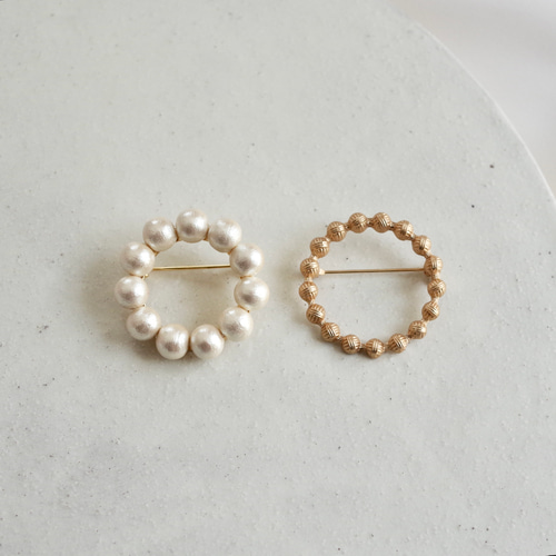 ミナペルホネン ブローチ　タンバリン　真鍮 再販で！ミナペルホネンのtambourineブローチを。 | LEE