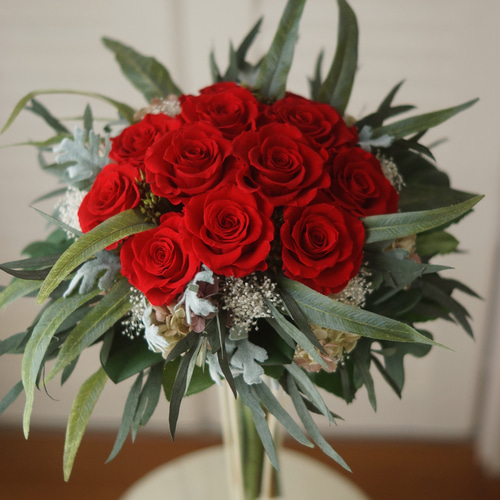 オーダーメイドブーケ＊ウェディングブーケ】PB-226 プリザーブド  